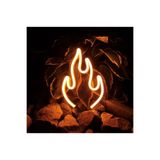 dekoraven Ateş Neon Led Tabela 40x40 cm Turuncu, Ats74838053