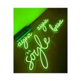 dekoraven Ayna Ayna Söyle Bana Yazı Neon Led Tabela Yeşil 60cm Kafe Güzellik Merkezi Kuaför Dekor, aynas
