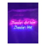 dekoraven Bazıları Dizi İzler Bazıları Bizi Yazı Neon Led Tabela (70x20cm)