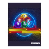 dekoraven Bilardo Neon Tabela Dekoratif Aydınlatma, bilardoraven