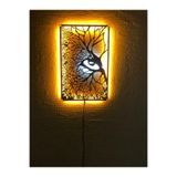 dekoraven Bir2Bir Led Işıklı Dekoratif Kartal Tablo V1 35x50 cm, BİR2BİRKARTAL1