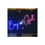 dekoraven Boy Or Girl Cinsiyet Partisi Neon Led, babyor23
