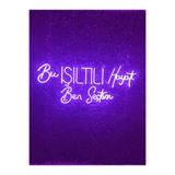 dekoraven Bu Işıltılı Hayatı Ben Seçtim Yazılı Neon Led Aydınlatma Tabela Güzellik Merkezi Dekorasyon 80x40 Cm Mor, ışıktıtek