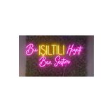 dekoraven Bu Işıltılı Hayatı Ben Seçtim Yazılı Neon Led Aydınlatma Tabela Güzellik Merkezi Dekorasyon
