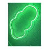 dekoraven Bulut Neon Led Neon Tabela Neon Gece Lambası Çocuk Odası Dekorasyonu 60x40cm Yeşil, bulutnew1