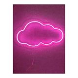Dekoraven Bulut Neon Led Neon Tabela Neon Gece Lambası Çocuk Odası Dekorasyonu, bulutpinkrraven1