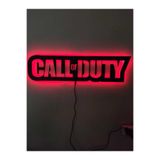 dekoraven Call Of Duty Led Işıklı Ahşap Tablo 55x24 cm, cad1