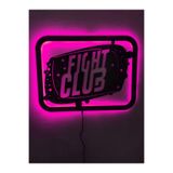 dekoraven Club Led Işıklı Ahşap Tablo, fight