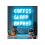 dekoraven Coffee Eat Sleep Neon Led Tabela, cofferav23