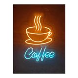 dekoraven Coffee Neon Led Tabela Neon Dekoratif Duvar Aydınlatması coffee112