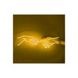dekoraven Creation Of Adams Neon Led Aydınlatma Dekoratif Neon 30x70 Cm, ellerrav