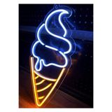 dekoraven Dondurma Külah Neon Led Tabela, icecream3