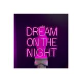dekoraven Dream On The Night Neon Tabela Pembe, dreamwar