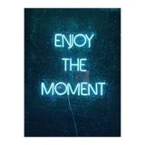 Dekoraven Enjoy The Moment Yazılı Neon Led Tabela Dekoratif Aydınlatma(50X50Cm), enjoysravturk