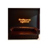 Dekoraven Everythıng You Can Imagıne Is Real - Neon Led Dekoratif Duvar Yazısı Tabelası Gece Lambası
