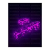 dekoraven Ey Edep Sen Ne Güzel Şeysin Neon Led Tabela Dekoratif Aydınlatma Pembe 120x25 cm, eyedep
