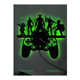 dekoraven Gamer Led Işıklı Duvar Saati gamersaat