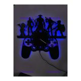 Dekoraven Gamer Led Işıklı Duvar Saati, ravengsaat
