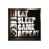 dekoraven Gamer Led Işıklı Tablo 35x50 cm, aktiftasarım054