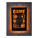 dekoraven Gamer Rgb Işıklı Kumandalı Tablo gameonrgb