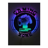 dekoraven Gaming Zone Gamer Led Işıklı Ahşap Tablo gamingzonenew