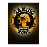 Dekoraven Gaming Zone Led Işıklı Tablo, gamingsarıraven