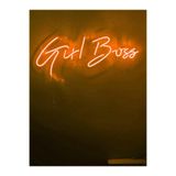 dekoraven Girl Boss Neon Tabela Led Dekoratif Duvar Aydınlatması 60X25Cm, girlboss1