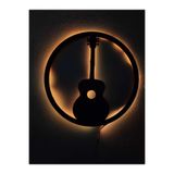 dekoraven Gitar Işıklı Tablo günışığı