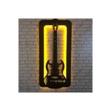 Dekoraven Gitar Ledli Ahşap Tablo