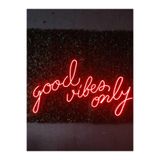 dekoraven Good Vibes Only Neon Led Tabela Dekoratif Aydınlatma 80x45 Cm Kırmızı, goodvibs45