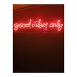 dekoraven Good Vibes Only Neon Şekiller Işaret Neon Led Dekoratif Duvar Aydınlatması Neon Duvar Yazısı, goodvibneon