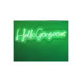 Dekoraven Hello Gorgeous Neon Tabela Yazı Neon Led Dekoratif Duvar Aydınlatması Neon Duvar Dekorasyonu, hellyeşraven
