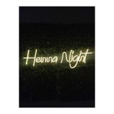 dekoraven Henna Night Kına Gecesi Neon Led Tabela, hennang1