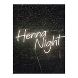 dekoraven Henna Night Kına Gecesi Neon Led Tabela, hennas2