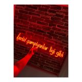 dekoraven Içerisi Şampiyonlar Ligi Gibi Yazılı Neon Led Tabela - 80X20, içerisişampiyonlar