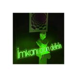 Dekoraven Imkanı Olan Delirsin Neon Led Tabela Yazı Dekoratif Aydınlatma(85X15Cm), imkanravyeş