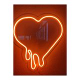 Dekoraven Kalp Neon Led Dekoratif Aydınlatma Turuncu