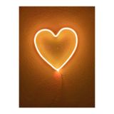 dekoraven Kalp Neon Şekiller Işaret Neon Led Dekoratif Duvar Aydınlatması Neon Duvar Yazısı Turuncu 20x20cm, TYC00328683510