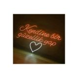 Dekoraven Kendine Bir Güzellik Yap Kuaför Güzellik Merkezi Neon Led Tabela (70X40Cm), kendineravturun