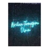 Dekoraven Kırılan Tırnağım Olsun Kuaför Güzellik Merkezi Neon Led Tabela(70X30Cm), kırılravrturk