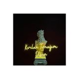 Dekoraven Kırılan Tırnağım Olsun Kuaför Güzellik Merkezi Neon Led Tabela(70X30Cm), olsunravsar