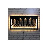 Dekoraven Ledli Piyano Tuşları Duvar Aksesuarı Siyah Mdf, 59012341460878