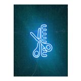 dekoraven Makas Ve Tarak Neon Led Tabela Kuaför Güzellik Merkezi Berber Dekorasyon maskasnew1