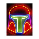 dekoraven Maske-Kask Neon Led Tabela Kırmızı, maskraven