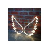 Dekoraven Melek Kanadı - Kelebek - Neon Led Dekoratif Duvar Yazısı Aydınlatması Gece Lambası