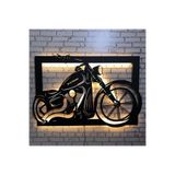 Dekoraven Motosiklet Ledli Duvar Süsü Mdf Tablo Duvar Aksesuarı Ahşap Tablo, 59012341460023