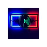 Dekoraven Music Ritim Ledli Duvar Süsü Mdf Tablo Duvar Aksesuarı Ahşap Tablo, 58012341460089