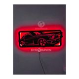 Dekoraven Mustang Led Işıklı Tablo, mus11