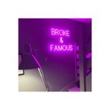 Dekoraven Neon Led Aydınlatma Brfamous Gece Lambası Parti Süsü Işıklı Duvar Dekor