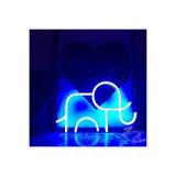 Dekoraven Neon Led Aydınlatma Eleph Gece Lambası Parti Süsü Işıklı Duvar Dekor